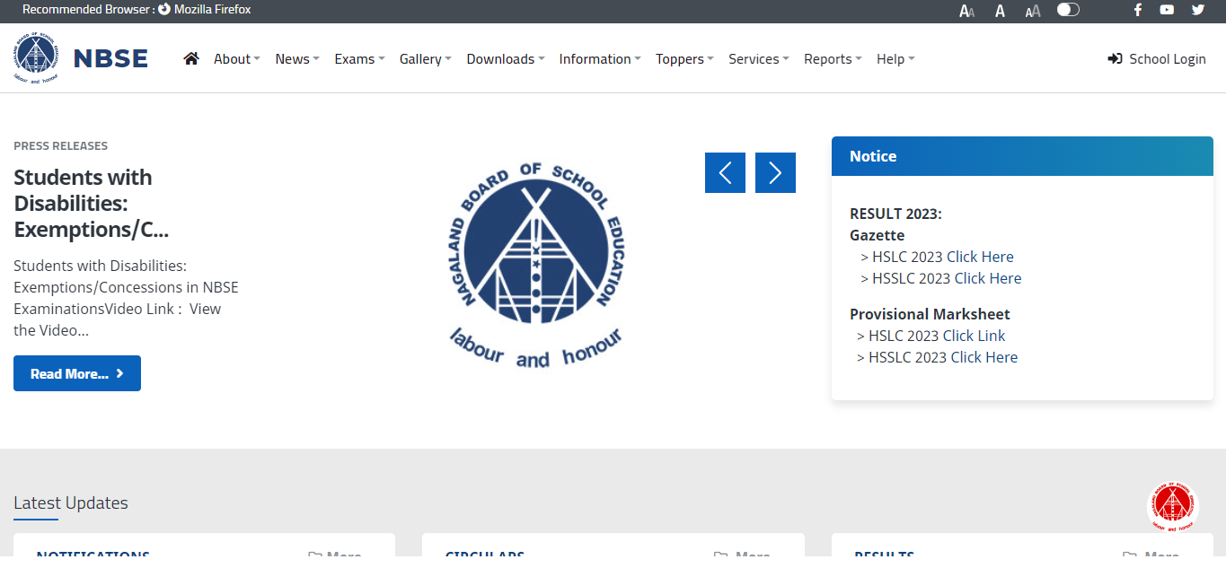 Government Calendar 2025 Nagaland 